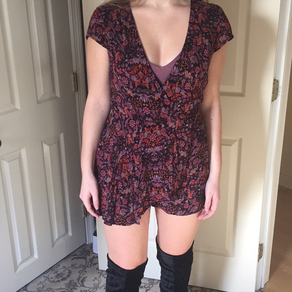 Paisley patterned romper